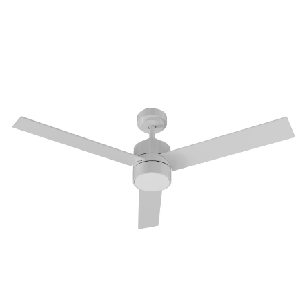 AFX Lighting SNTN523LACWHWH-WS Santo 52 Inch Ceiling Fan, AC, White Finish with Wall Switch
