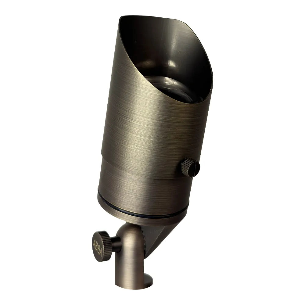 ABBA Lighting USA SPB05-NB 3.25-5.25″ Heavy Duty Cast Brass Spot Light - Finish: Natural Brass