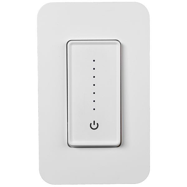 American Lighting SPKPL-120VDIM-WH Spektrum 4" Tall 120V Smart Dimmer Switch, White Finish