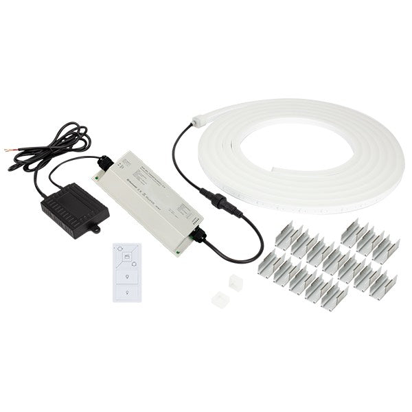 American Lighting SPKPL-NFPROL-RGBW-12VAC-6MKIT Spektrum+ NeonFlex Pro Linear Lighting Kit, RGB + 3000K, Wattage 3W / Foot - 140 Lumens / FT, Voltage 12V