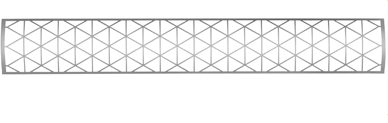 Infratech SS1S39 Single Element Contemporary Motif Upgrade Kit For 39 Inches Heaters - Stainless Steel Color Finish
