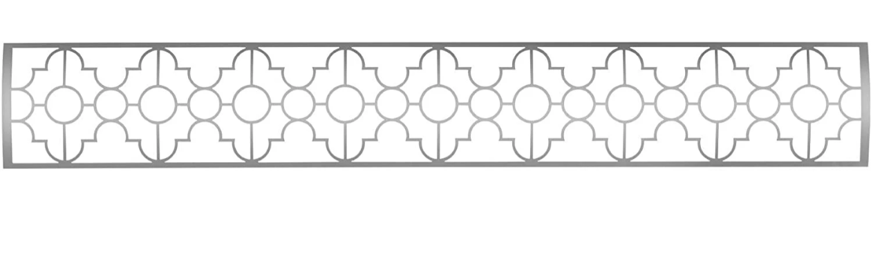 Infratech SS3S39 Single Element Mediterranean Motif Upgrade Kit For 39 Inches Heaters - Stainless Steel Color Finish