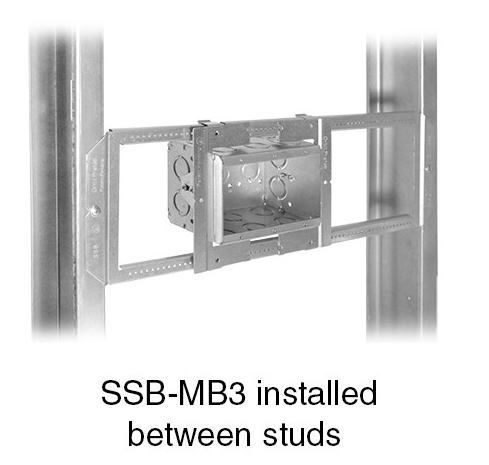 Orbit SSB-T5 Simple Support Bracket Fits 4”, 4-11/16” Or 5” Boxes, Expands From 15” To 25” 25 Pack