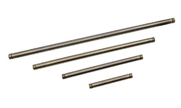 Dabmar Lighting ST-12-WBS Brass 12" Male Riser with Coupling, Weathered Brass Finish