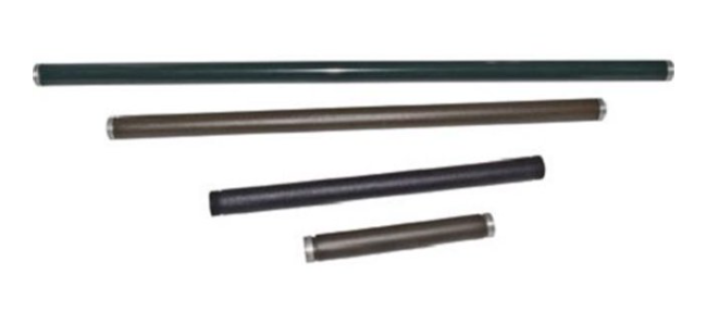 Dabmar Lighting ST-24-B Cast Aluminum 18" Male Riser with Coupling, Black Finish