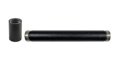 Dabmar Lighting ST-6-B 6" X 1/2" Stem in Black Finish