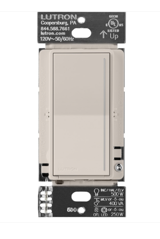 Lutron ST-PRO-N-TP Sunnata Pro Led+ Touch Dimmer - Taupe Finish