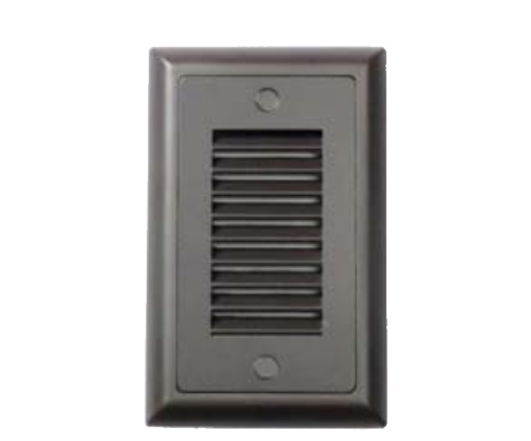 Core Lighting ST300-30K-VL-BZ-UNV 2.0W Indoor / Outdoor Steplight , 3000K, Vertical Louver, Bronze, 120/277V
