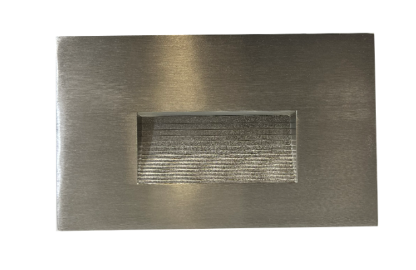 ABBA LIGHTING STA08-SS Heavy Duty Cast Aluminum Sleek Recessed Step Light, 3CCT, Stainless Steel Finish