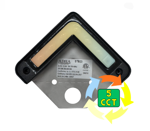 ABBA Lighting STB23 L-Shape 5 CCT Edge Light, Wattage 3W, Color Temperature 5CCT