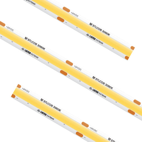 American Lighting STL-COB-WH-PROKIT-16 Trulux Standard Grade COB LED Tape Light, 16.4FT Reel, Pro Kit, Color Temperature 4000K, Wattage 2.2W / FT, 220 Lumens / FT, Voltage 24V