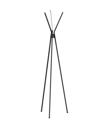 DALS Lighting STRFL-3K-BK Star Series 3 Light 64" Tall LED Floor Lamp