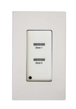 PLC Multipoint SWPB05 5-Pushbutton Remote Low Voltage Wall Switch: 24VDC, LED Indication, Decora Style, White Color