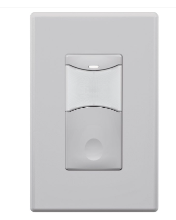 SensorWorx SWX-123-1-GY Wall Switch Sensor - Dual Tech - Manual On - Stand Alone - 12-24v - Gray