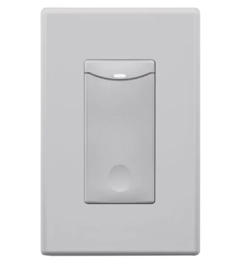 SensorWorx SWX-801-GY-HE Momentary Decorator Switch - Humid Environment - 5-24V - Gray