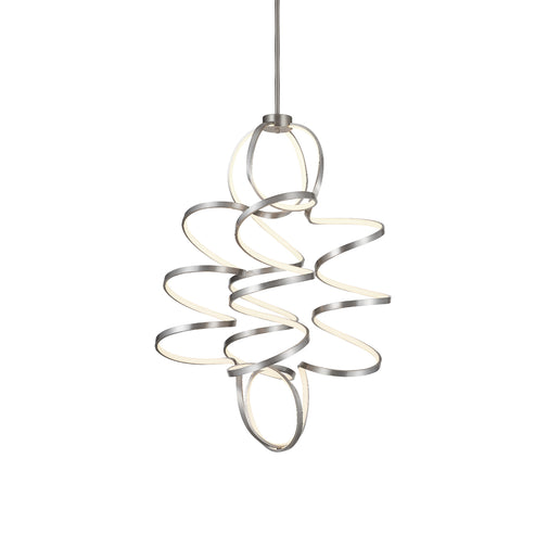 Kuzco Lighting CH93941-AS-UNV-010 Synergy 41-in Chandelier Ceiling Light - CCT: 3000K - Finish: Antique Silver