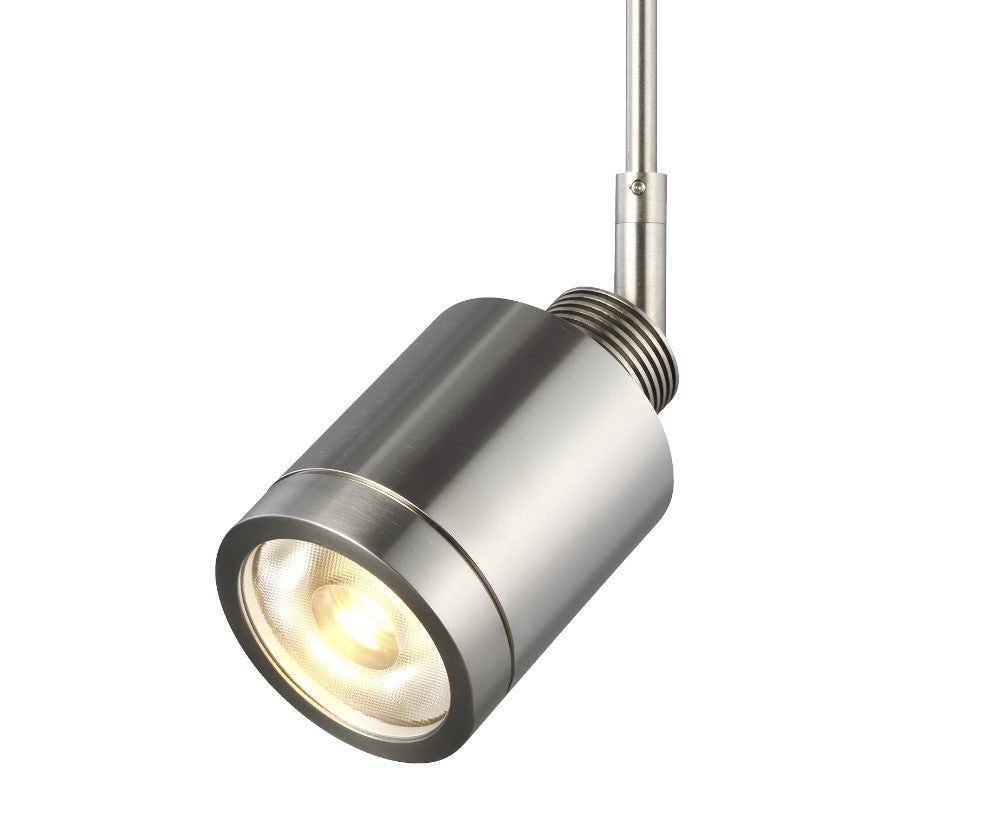Visual Comfort Architectural 700MOTLM12S Modern 2" Tellium Monorail Head - Stem Length: 12" - Finish: Satin Nickel