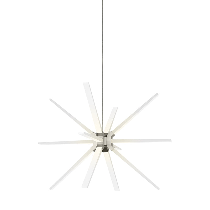 Visual Comfort Architectural 700PHT34S-LED930A-277 Modern 34" Photon 12-lt LED Chandelier Ceiling Light - 277V - CCT : 3000K - Finish: Satin Nickel