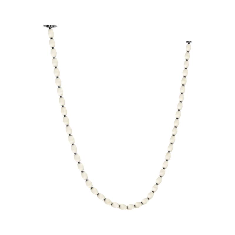 Visual Comfort Architectural SLCH55530ALBNR Modern 132" Collier Alabaster LED Chandelier with Remote Mount Driver Ceiling Light - 120V - CCT: 3000K - Finish: Polished Nickel