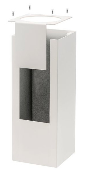 Keystone KT-CYLED-3A-SQ-1-KIT-W Square Shell For 3” Wall Mount Cylinders, White