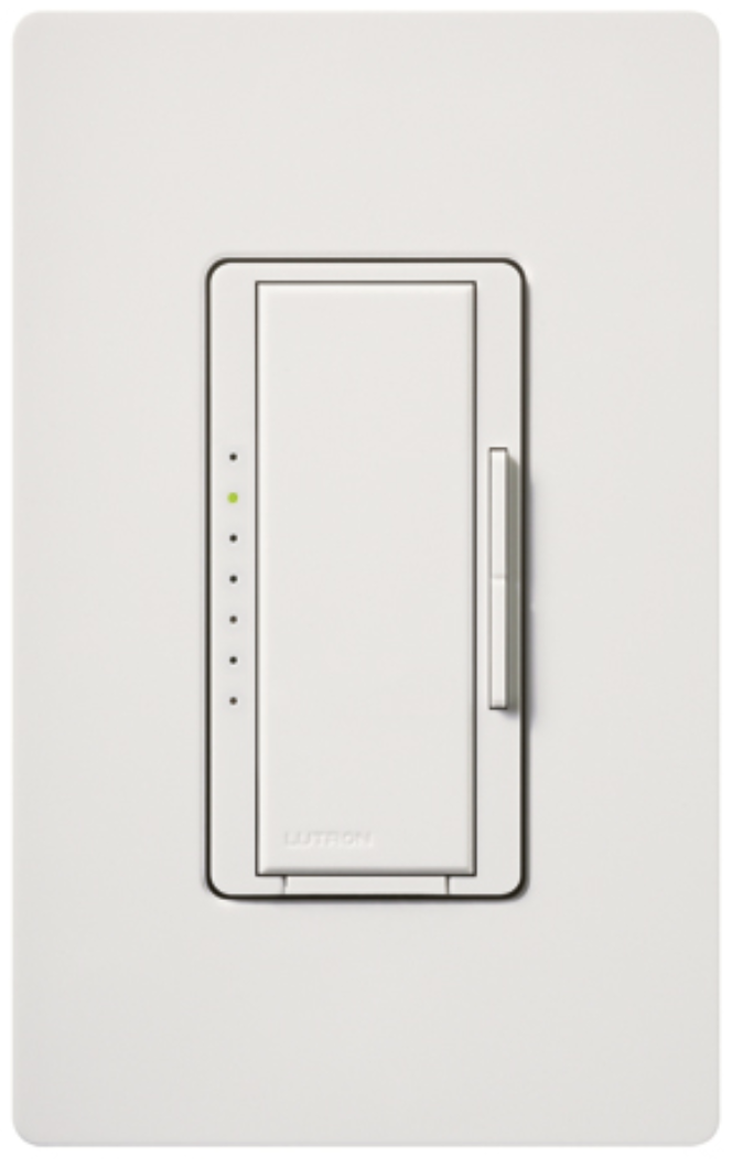 Lutron MALV-600-WH Maestro Digital Fade Dimmer, Single Pole/Multi-Location, 600VA (450W) Magnetic Low Voltage, White Finish