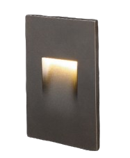 3.5W LED Step Light Selectable 3CCT (30K/40K/50K) Vertical Face Plate Smooth Bronze Finish