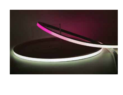 Core Lighting LNT65-F-VB-RGB-PF-24V 3.4W IP67/IP68 Color-Changing LED Neon Series - Flat Lens - Vertical Bend - 24V
