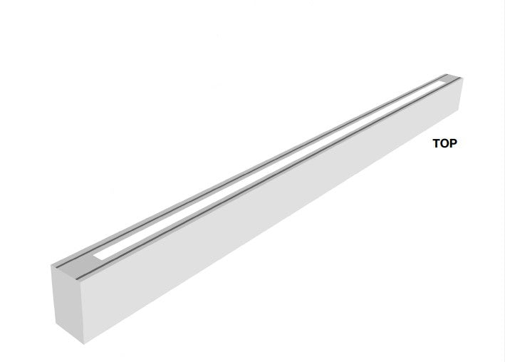 EnvisionLED LED-ALIN2-FL-3FT-3P38-UD-5CCT-WH 3Ft ARCY-LINE Architectural Up & Down Light Linear Fixture with Frosted Lens - CCT: Selectable - Watts: 30W/22.5W/14.5W - Finish: White