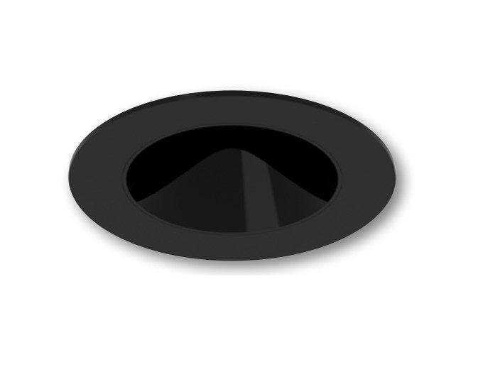 Nora Lighting NIO-4RNDCCDXBS/HL 4" Iolite PLUS Recessed Light With Round Deep Cone Reflector - CCT: Comfort Dim (3100K-1800K) - Reflector Finish: Black - Flange Finish: Black