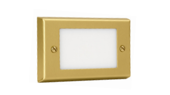 Focus Industries SL02ALNLDCWTX No Lamp Stamped Aluminum Acrylic Lens Step Light - Material: Aluminum - Deriver: 120V - Finish: White Texture