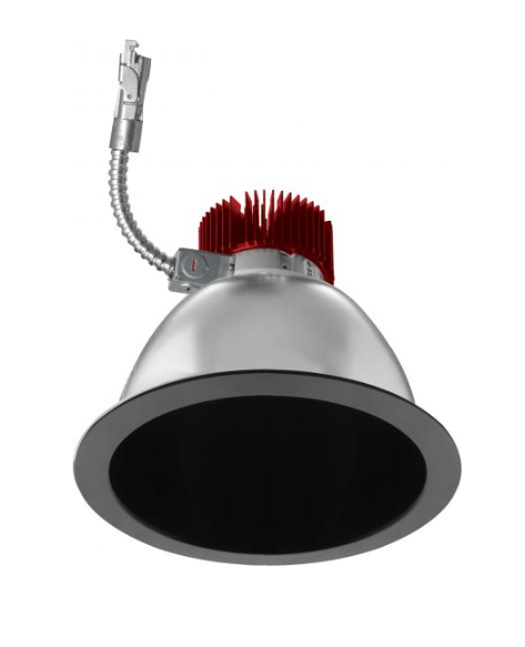 Elco Lighting E810L1227B2 8" Reflector LED Light Engine Trims - 1250 Lumens - CCT: 2700K - Beam Angle: 60º - Finish: All Black