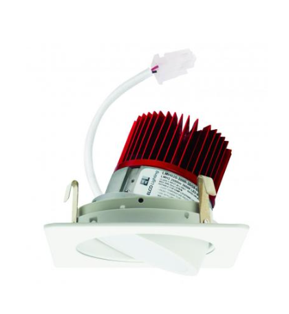 Elco Lighting E428C1627W2 4" Square Adjustable Light Engine - 1600 Lumens - CCT: 2700K - Beam Angle: 60º - Finish: All White