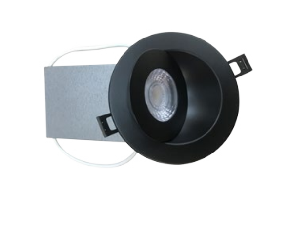 6" LED Floating Gimbal Canless LED Recessed Downlight 5-CCT Selectable and 1000 Lumens Black Finish