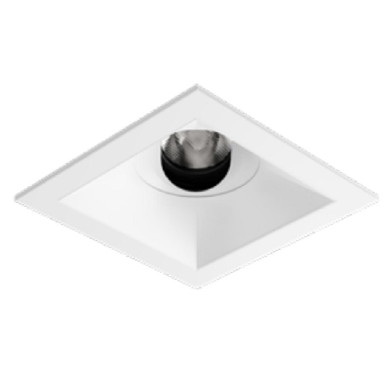 Visual Comfort Architectural ENCL3SFA-935B-W Entra CL 3" Adjustable Flanged Downlight - 3500K Black Reflector/White Flange
