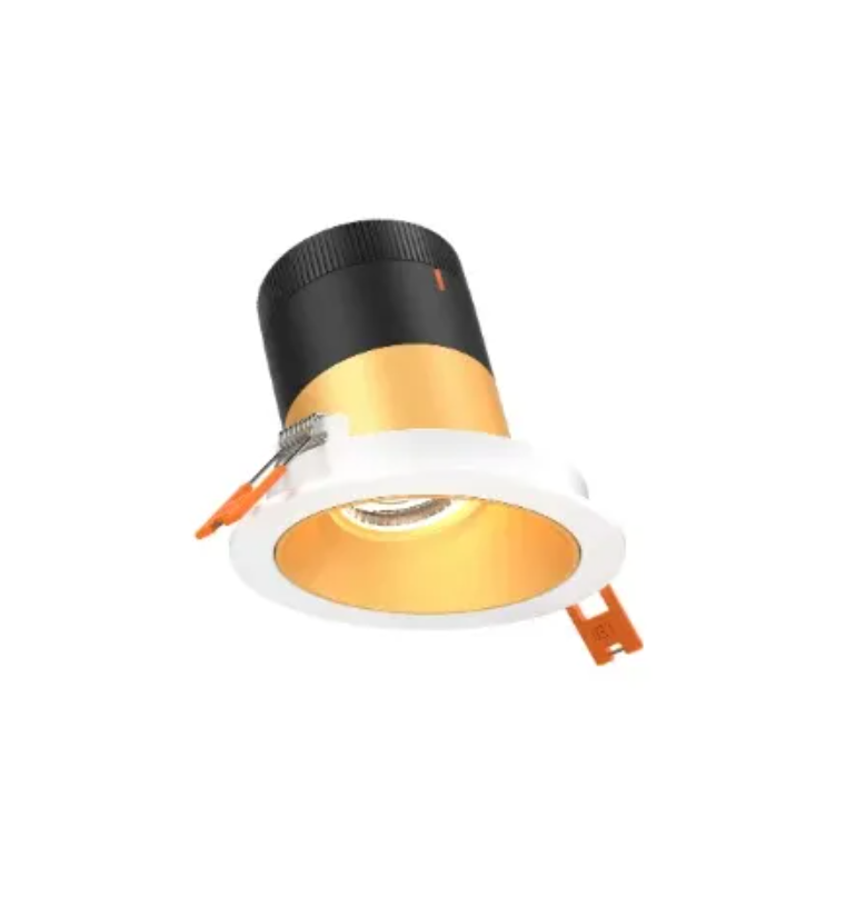 Dals Lighting RC03-CC-20-SLGD-TWH Versa 3" Gold Recessed Light - Wattage & CCT Selectable - White Trim
