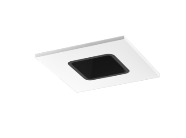Elco Lighting E2L13NF27B 2" Square Reflector Teak™ LED Light Engine - 800-1100 Lumens - CCT: 2700K - Beam Angle: 28º - Finish: Black with White Trim
