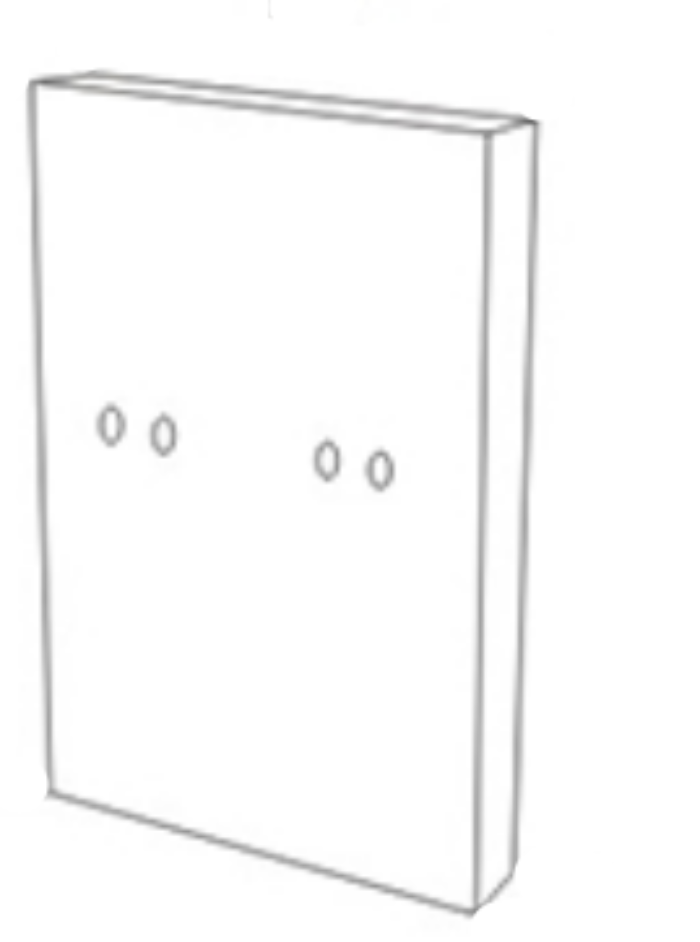 Cyber Tech Lighting SWSAT-BK-PLATE 10-Inch Stainless Steel Back Plate for S15SAT-WT-NS/LED(BK)