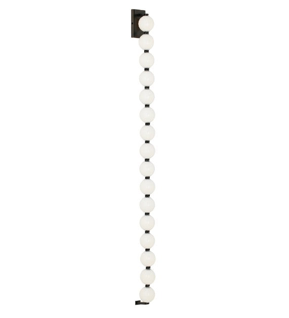 Visual Comfort Architectural SLWS23230BZ Modern 53" Perle Milk Glass LED Wall Sconce Light - 120V - CCT: 3000K - Finish: Dark Bronze