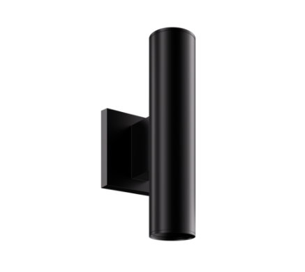 Elco Lighting E25AB07-0727 2" Wall Mount light Up and Down - CCT: 2700K - Finish: All Black