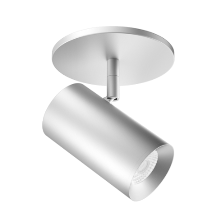 Elco Lighting E25MS-1330 Monopoint Track Ceiling Light - 1350 Lumens - CCT: 3000K - Beam Angle: 38º - Finish: Silver