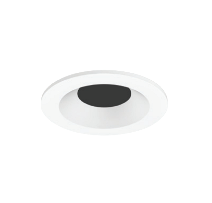 Visual Comfort Architectural EN3RF15B-SB Entra 3" Round Trim – Beveled Adjustable – Flanged 0.5"-0.75" Ceiling Thickness - Black Finish