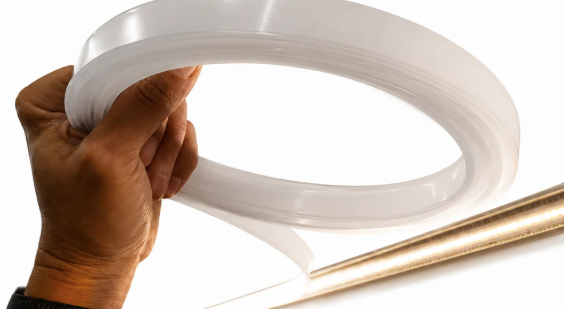 Diode LED DI-CPCHC-RLFR-65 65.5ft Roll-On Lens Compatible with Type Slim, Square & 45 Degree LED Tape Light Channels