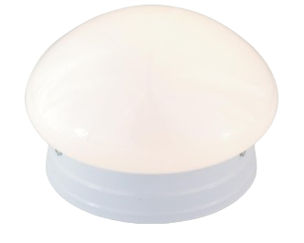 Nuvo SF77-060 1 Light - 8" - LED Flush Mount Light - Small White Mushroom - White Finish