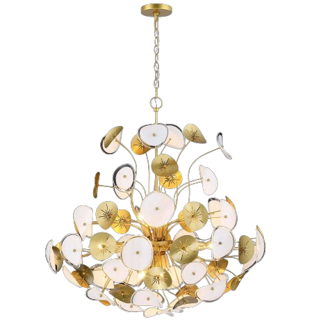 SDQ Lighting PD10612GD Lyria Contemporary Pendant Painted Gold Drop Lighting Fixture