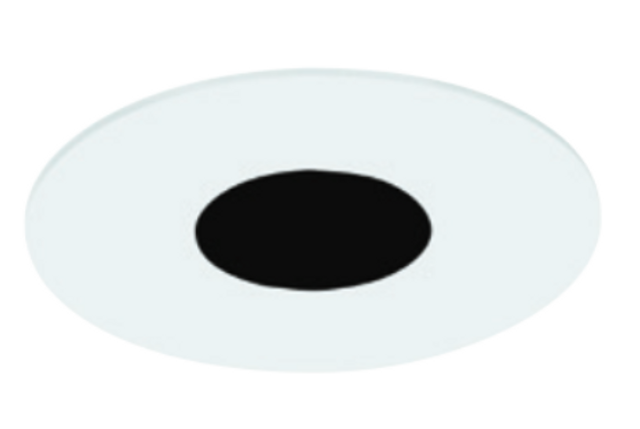 Visual Comfort Architectural E4RF20F-HS Element 4" Round Trim – Shower – Flat Style – Satin Nickel Finish – Flanged Ceiling Appearance 1.6"-2.0" Ceiling Thickness