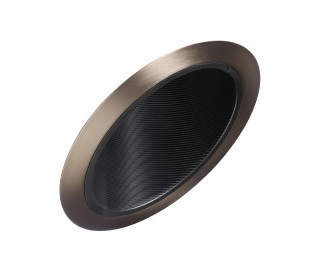 Elco Lighting EL602BZ 6" Super Sloped Baffle Trim - Finish Bronze