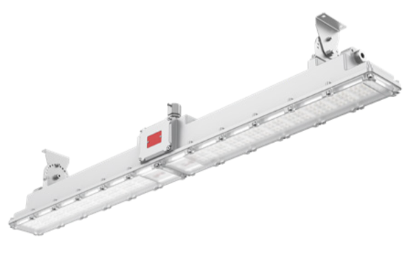 Westgate EXP-HA06-100-U-50-000-DP-P-ED Non-Metalic LED Linear Light Pendant + Trunion - Wattage: 100W - Voltage: 100-277V - Color Temperature: 5000K - Emergency Driver
