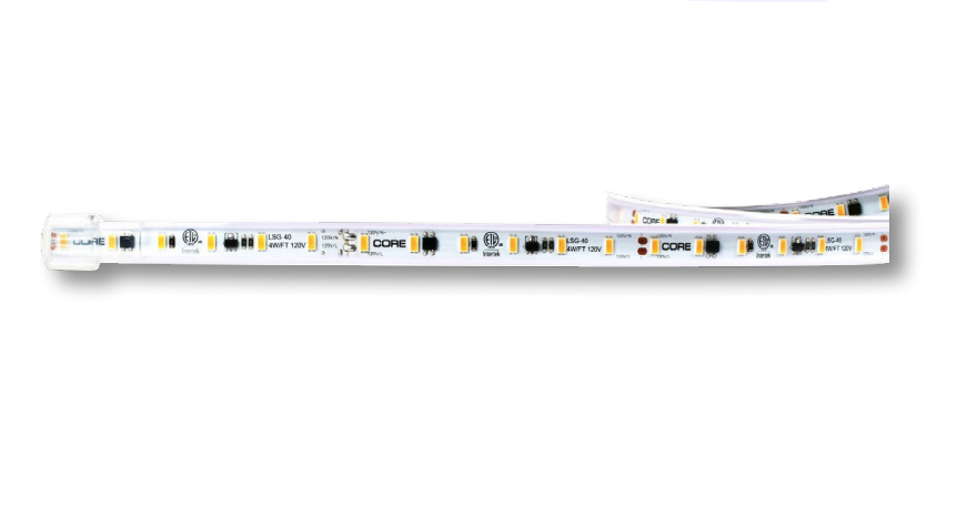 Core Lighting LSG-HWC-120-IP67 Outdoor 120” Hardwire Power Feed Cable for AC Plugin LED Tape Light IP67