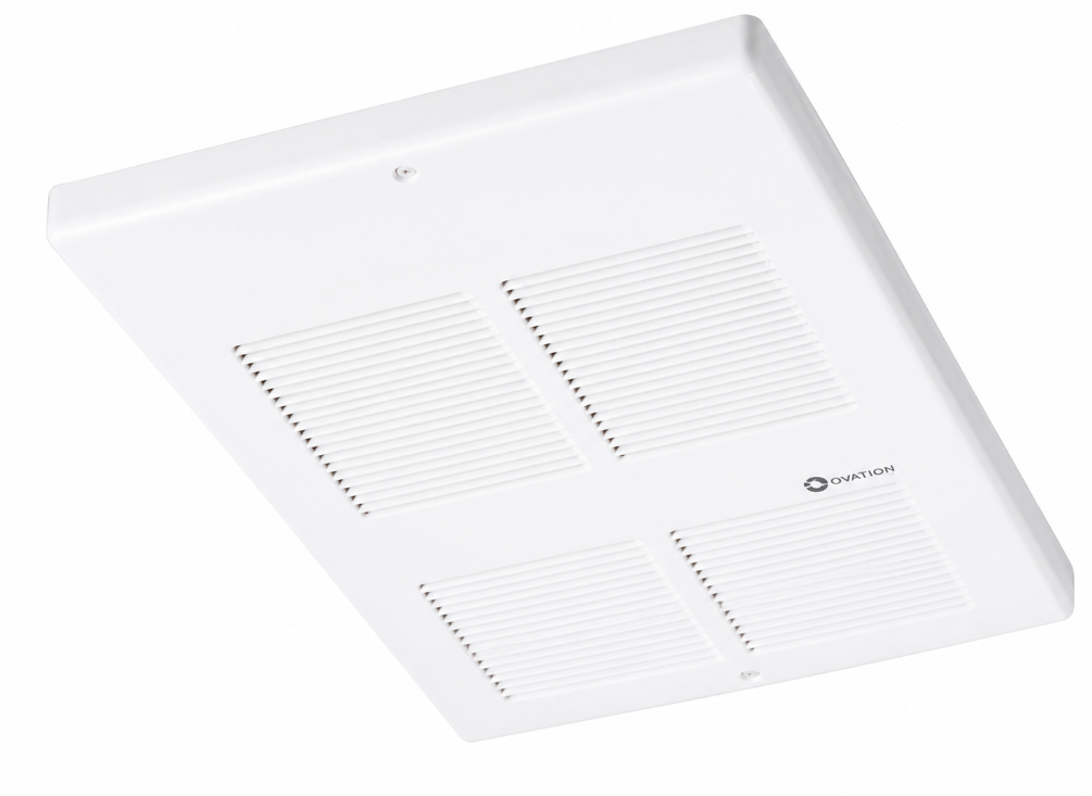 Ouellet OACPU1502BL Single Phrase Commercial Fan Heater - Wattage: 1500W - Voltage: 120V - Finish: White