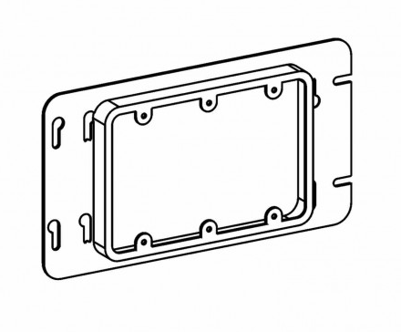 Orbit SR-3 Raised 3/4”, 3-Gang Switch Box Device Ring